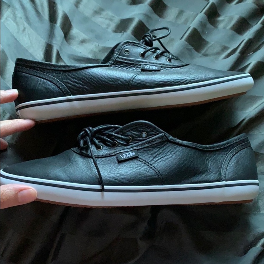 Leather vans